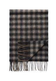 Wool Small Check Winter Scarf