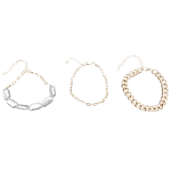 4 Pack Armband Med Olika Kedjor Och Pärlor