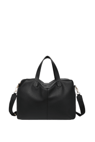 Holdall Medium Weekend Bag - Black Leather Look