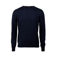 Blue Merino Crew Neck