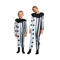 Barndräkt, skräckclown 122/128 cl Halloween