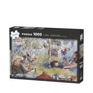 Pappussel 1000 bitar, Carl Larsson - Kräftfångst