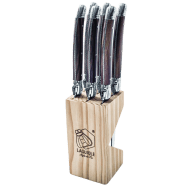 Grillknivar Laguiole Black SET 6 SdV