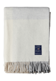 Checked Recycled Wool Throw