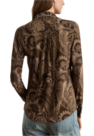 Slim Fit Paisley Jersey Shirt Taupe Multi från Lauren Ralph Lauren
