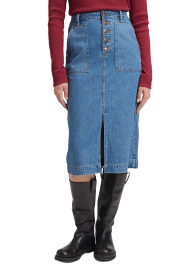 Patch Pocket Midi Skirt