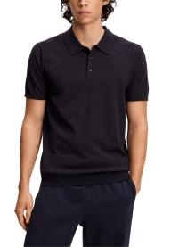 Ridge Knitted Polo