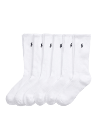 Cotton-Blend Crew Sock 6-Pack