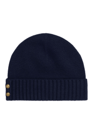 Button-Trim Knit Beanie