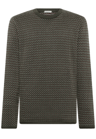Jacquard Crew Neck Knit