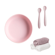 Eating Plus Bundle (plate Bowl + Spoon Set + Muslin Squares Set)