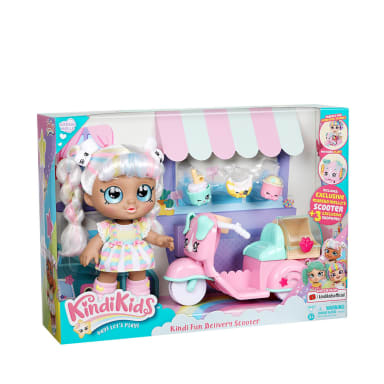 Scooter & 3 Exclusive Shopkins Details about   Kindi Kids Bundle Set Marsha Mello’s 10” Doll 
