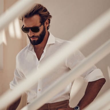 fitted linen shirt